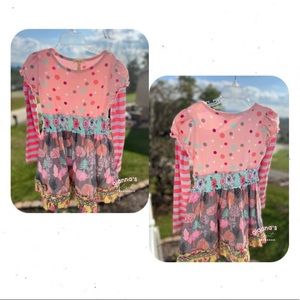 Matilda Jane pink polkadot colorful dress